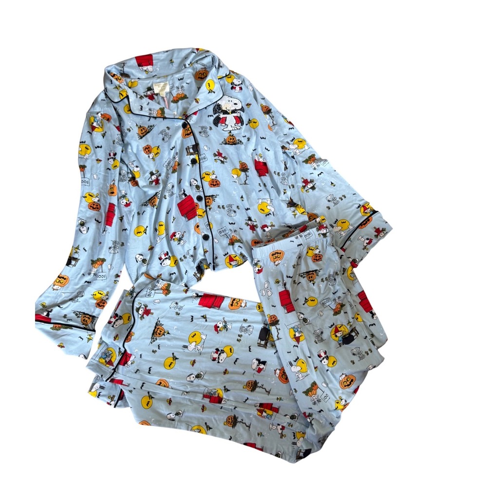 BeautySleep Social Peanuts Snoopy Halloween Pajama Set Blue XL BS8924208